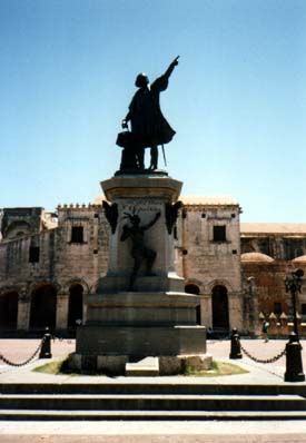Das Kolumbus-Denkmal in Santo Domingo
